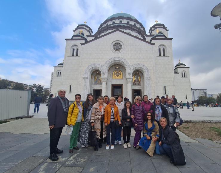 Choir Agape walking tour in Belgrade